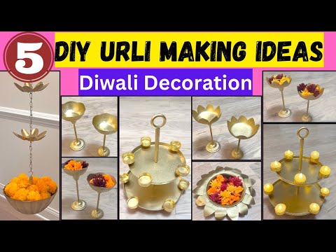 5 DIY Urli Making Ideas | How to make Urli | Diwali decoration ideas