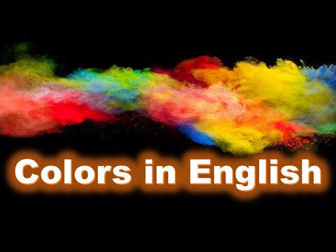 Learn Colors in English: 28 colors