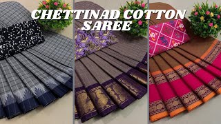 New Arrival Chettinad cotton sarees collection | cotton sarees 5.5 mtrs | 03.10.24 | Part _1 |