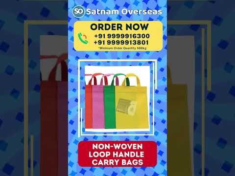 Non Woven Bags | D Cut | W Cut | Factory manufacturer wholesaler Best Prices, Nonwoven Business