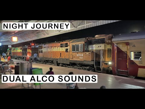 Best ever sounds of DUAL ALCO Locomotives : Mysore-Kacheguda Express | April 2022