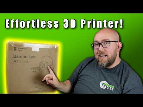 Unboxing & First 3D Print with the Bambu Lab A1 Mini 3D Printer