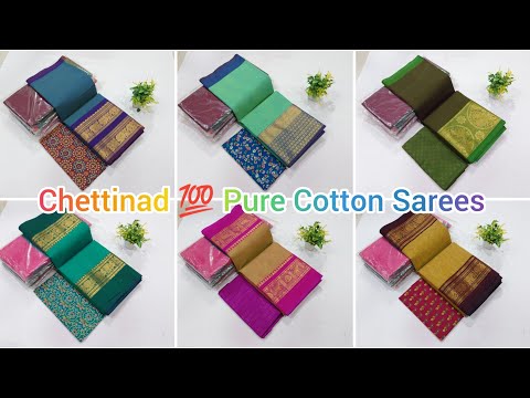 Chettinad 💯 Pure Cotton Sarees 💥 what'sapp-8072957889 #handloom #mksfashion