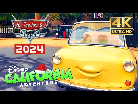 Luigi’s Joy to the Whirl | Holiday Ride 2024 | Cars Land | Disney California Adventure POV 4K