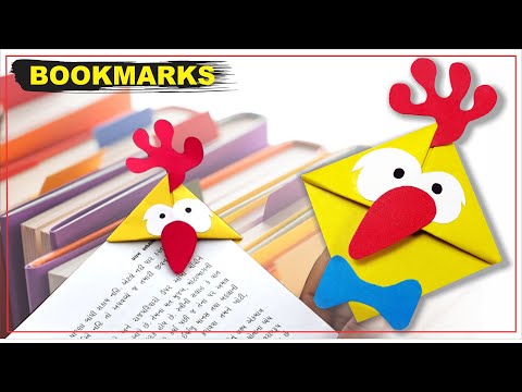 BOOKMARK - Angry Bird - Origami Bookmark Corner - Bookmark - Easy DIY Craft