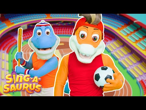 The Sports Song! ⚽️🏃‍♂️ Fun Dinosaur Song for Kids | Dinosaurs for kids 🦖🦕 - Sing-A-Saurus!