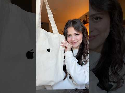 APPLE TOTE BAG HAUL✨📱a cute apple event moment✨ #youtubeshorts #shorts #apple