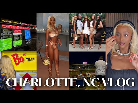 GIRLS TRIP | CHARLOTTE, NC VLOG: NASCAR RACE, ROOFTOP POOLS, BRUNCH, MAKING CUTE MEMORIES + MORE