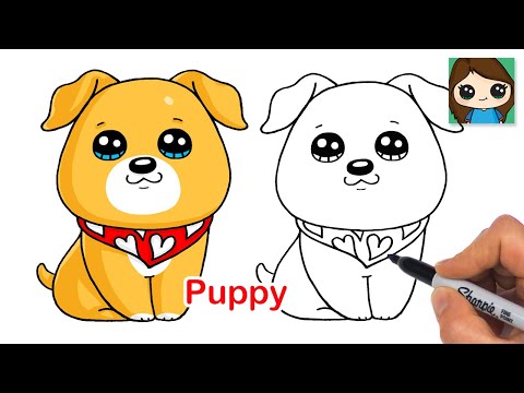 How to Draw a Puppy Dog ❤️❤️