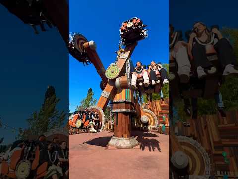 WOULD YOU RIDE THIS CRAZY RIDE???? #ride #themepark #parcasterix