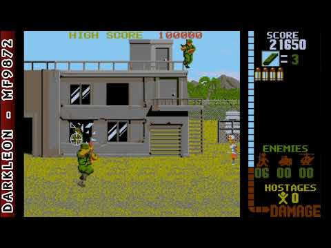 Operation Wolf © 1989 Taito - PC DOS - Gameplay