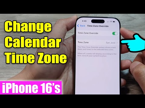 iPhone 16/16 Pro Max: How to Change Calendar Time Zone