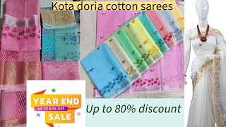 Kota doria cotton saree/ up to 80% discount/free Shipping #kotasaree