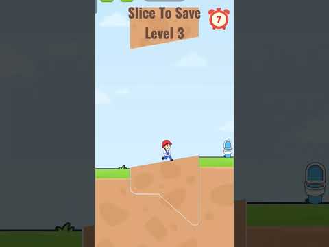 Slice To Save Level 3 Walkthrough. #slicetosave #shorts #gameplay #walkthrough #mobilegame #games