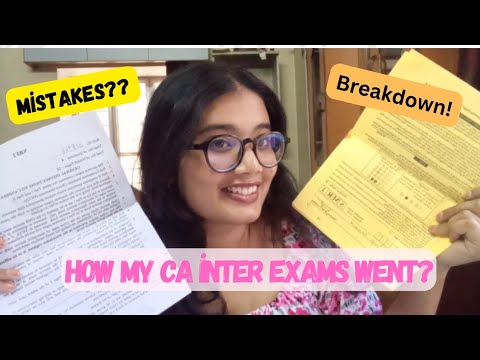 How my ca intermediate exams went | Exam experience | Life update | CA aspirant