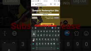 Ff new redeem  code today freefire para SAMSUNG,A3,A5,A6,A7,J2,J5,J7,S5,S6,S7,S9,A10,A20,A30,A50