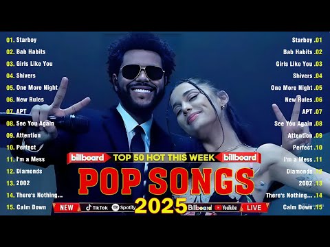 The Weeknd, Bruno Mars, Dua Lipa, Adele, Maroon 5, Rihanna, Ed Sheeran - Billboard Top 50 This Week