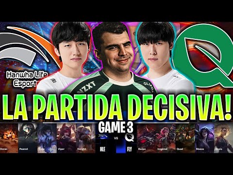 PARTIDA DECISIVA PARA EL FLYQUEST DE BWIPO! | HLE vs FLY Game 3 SWISS STAGE WORLDS 2024 LVP ESPAÑOL