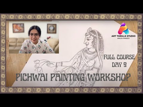 Pichwai Painting Live Tutorial: Day 9