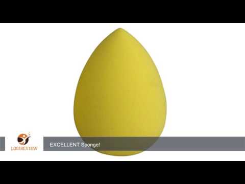 JPNK Teardrop Shape Latex Free Makeup Blender Sponges (Yellow) | Review/Test