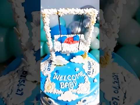 Welcome Baby Cake And Decoration #kkhushifoods #shorts