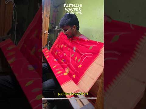 Manufacturing HalfAllover Paithani Saree Designs #traditional #paithani #making #design #fashion