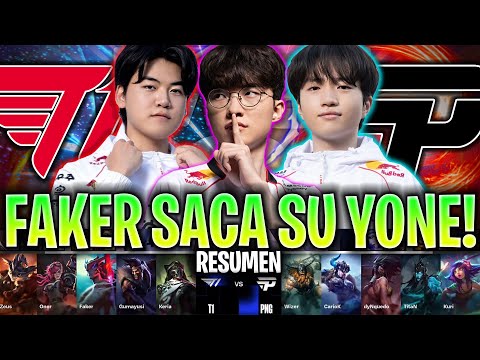 FAKER SACA SU YONE CONTRA BRASIL!😱 | T1 vs PNG RESUMEN SWISS STAGE WORLDS 2024 LVP