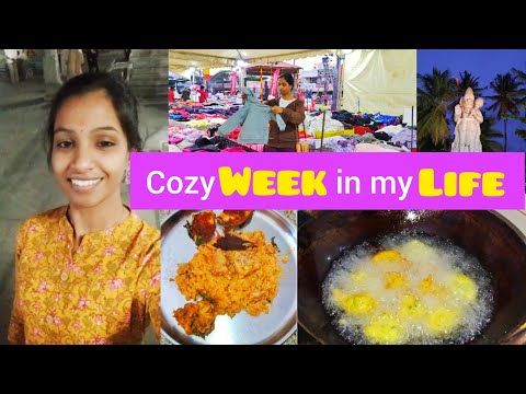 A cozy WEEK in my LIFE|How do we manage BANGALORE Weather🥶|Chicken Biriyani,VanjaramFry,PrawnsThokku