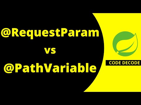 @RequestParam vs @PathVariable Spring boot | Differences | Path variable Request param |Code Decode