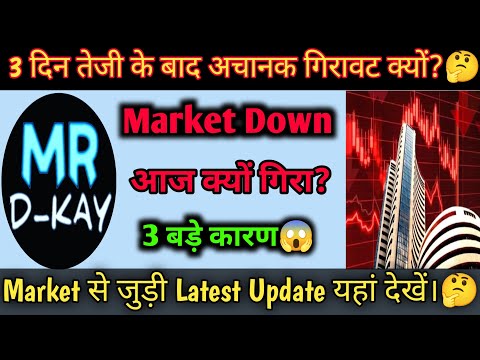 aaj market kyu gira | why nifty crash today ? | What is the reason of stock market down? 1 update