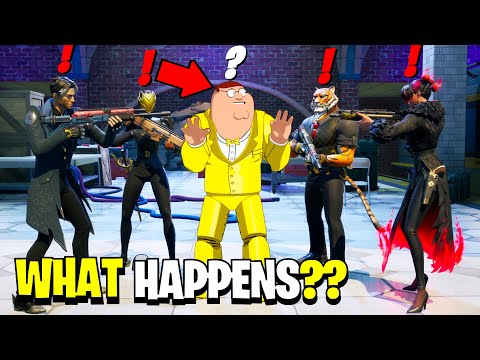 What Happens if ALL 5 Bosses Meet in Fortnite Chapter 5! - (Peter Griffin Meets All Society Bosses!)