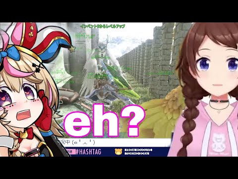 Omaru Polka Can't Stop Laughing At Tokino Sora Become Dino Magnet | Ark[Hololive/Sub]