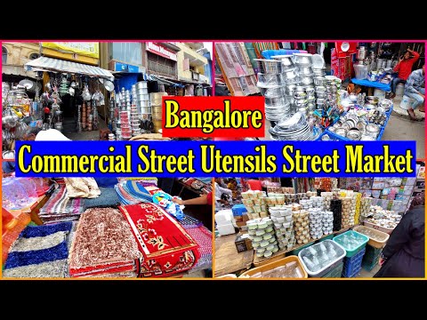 Commercial street Utensil Market | Bangalore Commercial Street Shopping Market