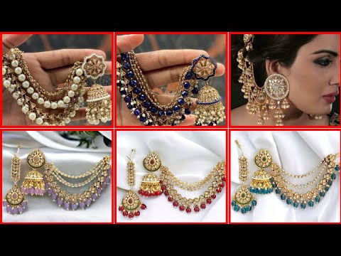 Restocked Bahubali Polki Pearl Jhumka Stone Jhumka Indian Jewelry Bridal Earrings Designs (2024)