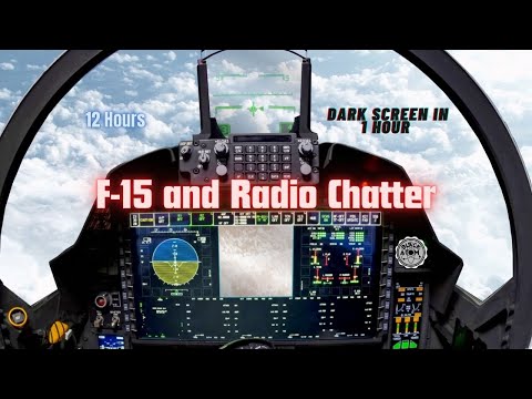 F-15 Flight Sounds & Radio Chatter for Relaxing Sleep and Stress Relief