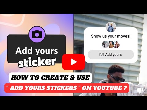 How to create add yours stickers on YouTube | how to use add yours sticker on YouTube