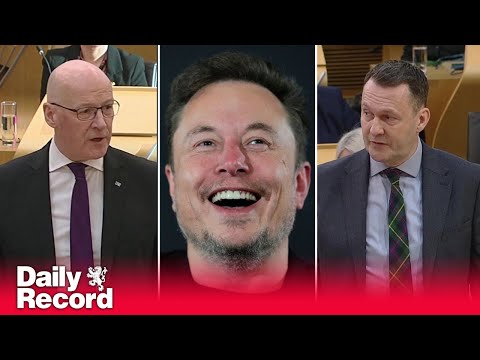 John Swinney and Russell Findlay spar over Elon Musk and the Budget at FMQs