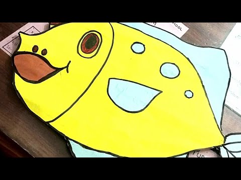 Make Fish With Colourful Printer Sheets For Kids||Easy Drawing||#drawing #drawingforkids #coloring