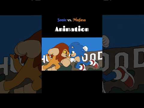 Sonic 3 vs. Mufasa ANIMATION #sonic #animated #movie #shorts