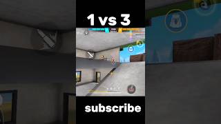 1 vs 3 free fire lover samshad gaming CS rank #trending #freefire #freefireshorts #shorts