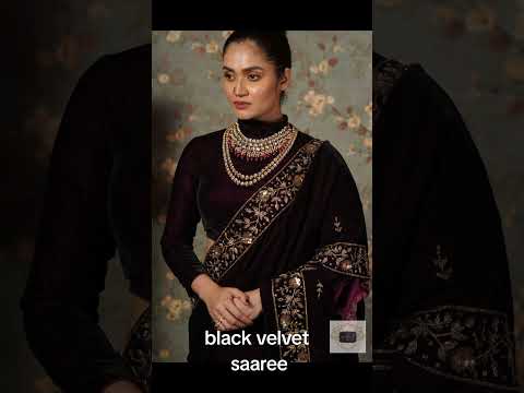 #blackvelvet #velvetsaree #blacksaree #velvet #velvetdress #winterfashion #winterwedding #walima #to