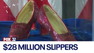 'Wizard of Oz' ruby slippers worn by Judy Garland sold for $28 million at auction