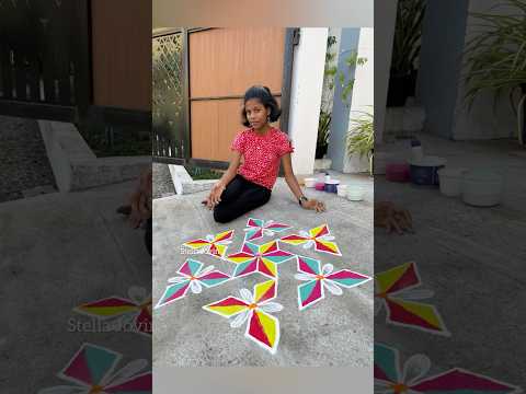 MARGAZHI DAY 23 #StellaJovin ❤️#rangoli#kolam#rangolibystellajovin