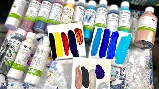 #381 All About Triart Fluid And Amsterdam Pearl Paints!  #painting #fluidart