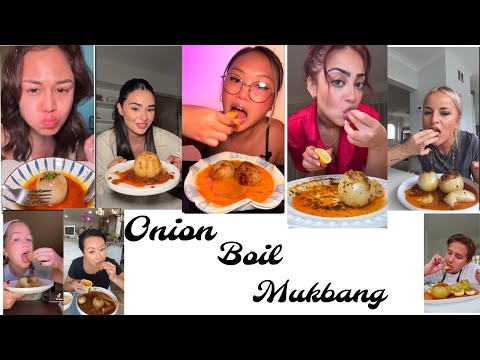 Viral Onion Boil Mukbang Tiktok Compilation