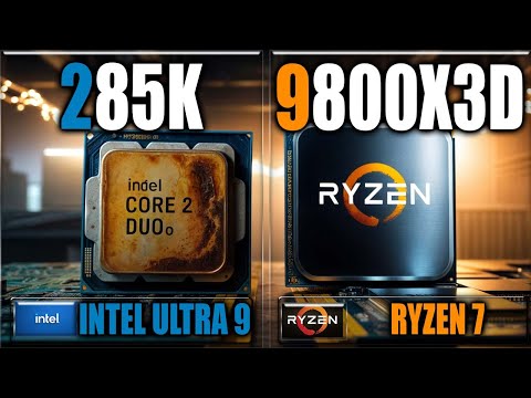 9800X3D vs 285K Benchmarks - Gaming Benchmarks / Applications Tests