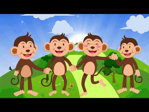 5 Little Monkeys Jumping on the Bed 🐒 | Nursery Rhyme for Kids | ElephantRhymes