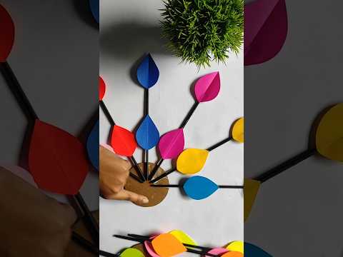 Beautiful Paper Wall Hanging Craft Idea| #shorts #youtubeshorts #diy #wallhanging #papercraft |