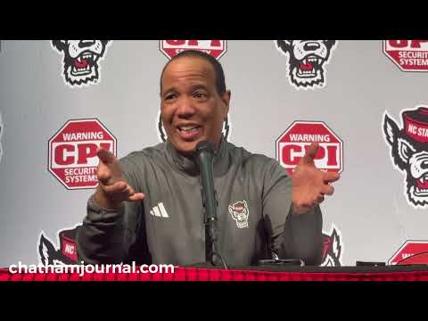 NC State basketball coach Kevin Keatts after win over Notre Dame - 1.8.24