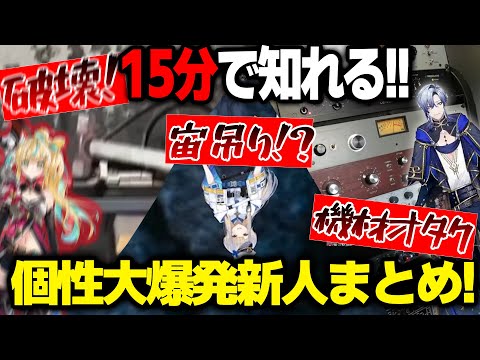 【15分で知れる!】破壊! 宙吊り! 機材ガチ勢! 個性大爆発にじさんじ新人配信まとめ　【にじさんじ新人】